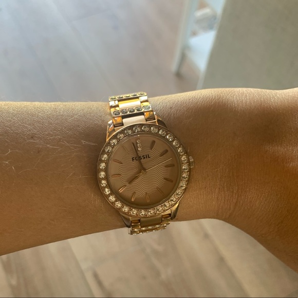 Fossil Jesse Rose-Tone Stainless Steel Watch - Picture 4 of 7